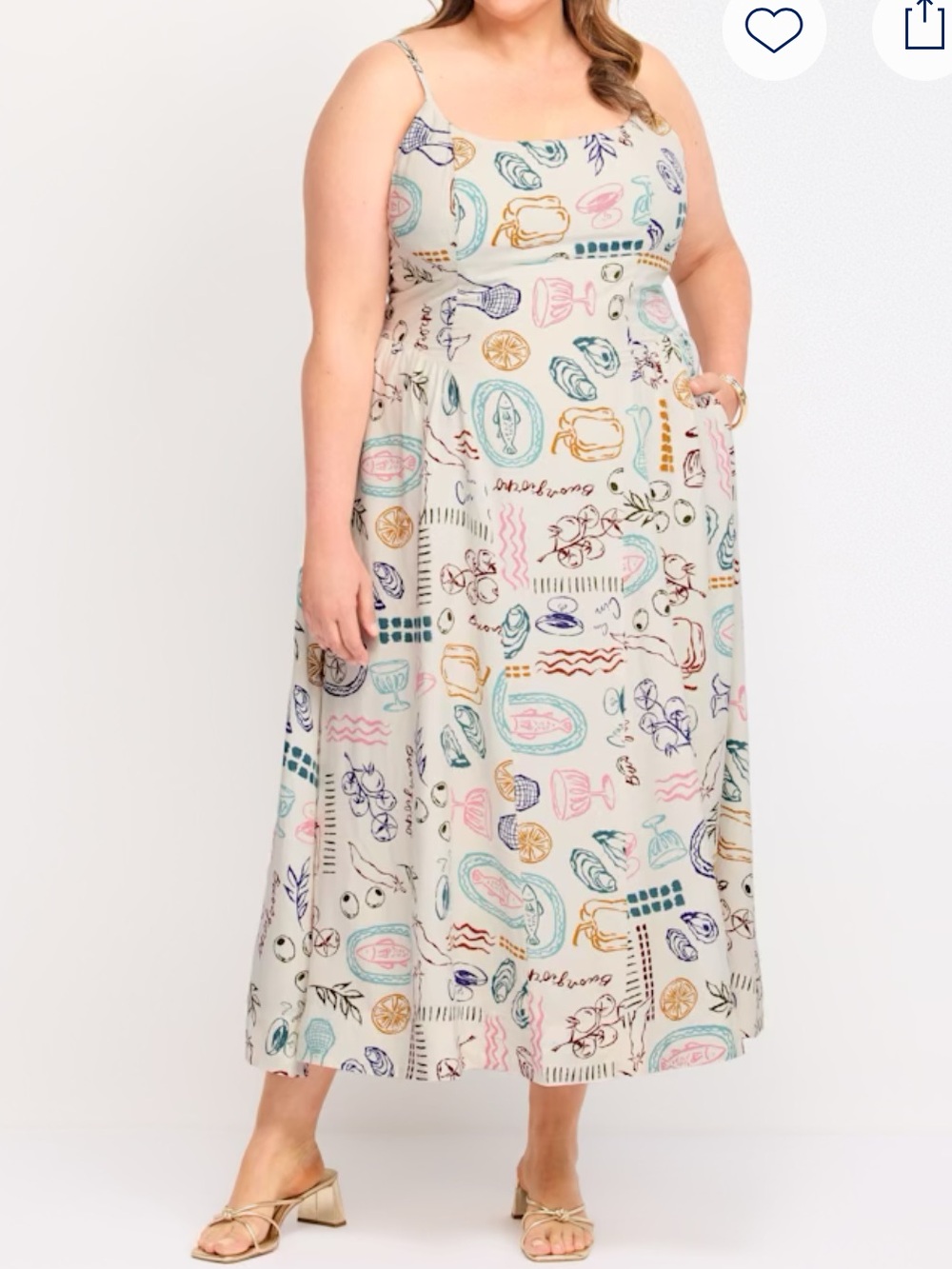 Ansley Printed Midi Dress
